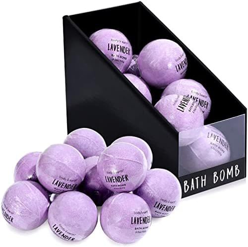 Nature's Beauty Lavender & Rosemary Bath Bomb Multi-Pack - Luxury Fizzy Spa Bath Bomb to Help Cal... | Amazon (US)