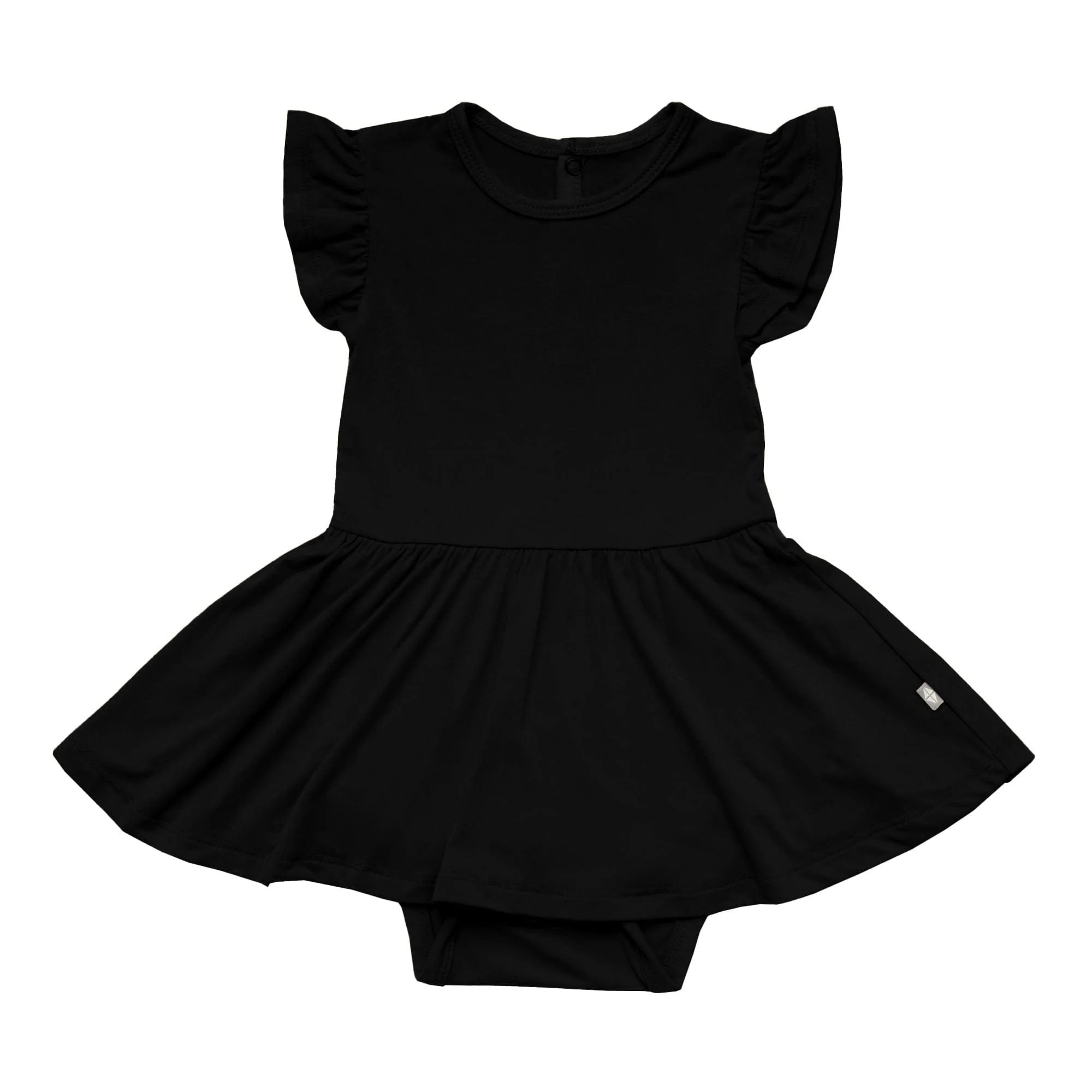 Twirl Bodysuit Dress in Midnight | Kyte BABY