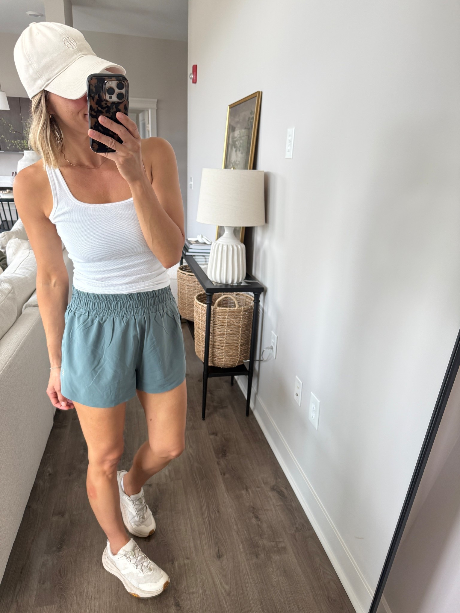 Wearing small shorts, medium sports bra, small tank, sneakers tts (Rhône Code: ABOVETHELAW20)

#LTKOver40 #LTKActive #LTKFindsUnder100