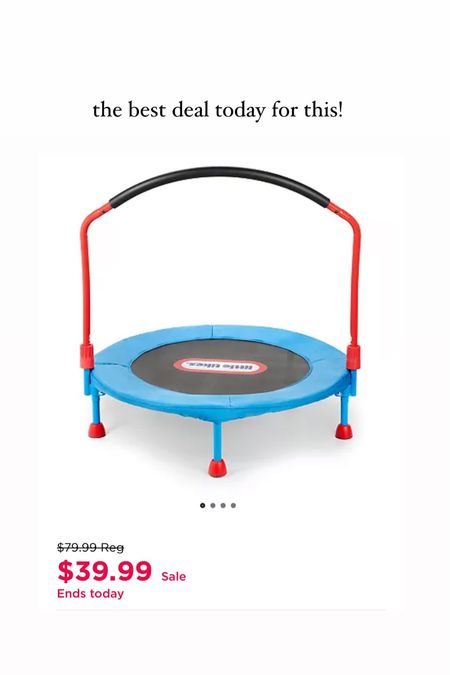 Toddler trampoline! 

Toddler toy, kids toys, kohls 

#LTKCyberWeek #LTKHoliday #LTKGiftGuide