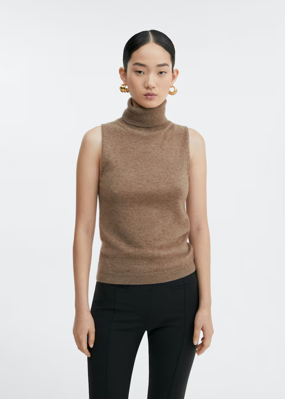 Turtleneck cashmere top | MANGO (US)