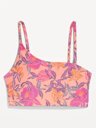 Printed Convertible Bandeau Bikini Swim Top for Women | Old Navy (US)