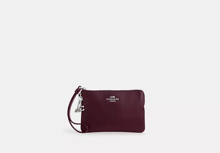 Boxed Corner Zip Wristlet With Charms | Coach Outlet CA