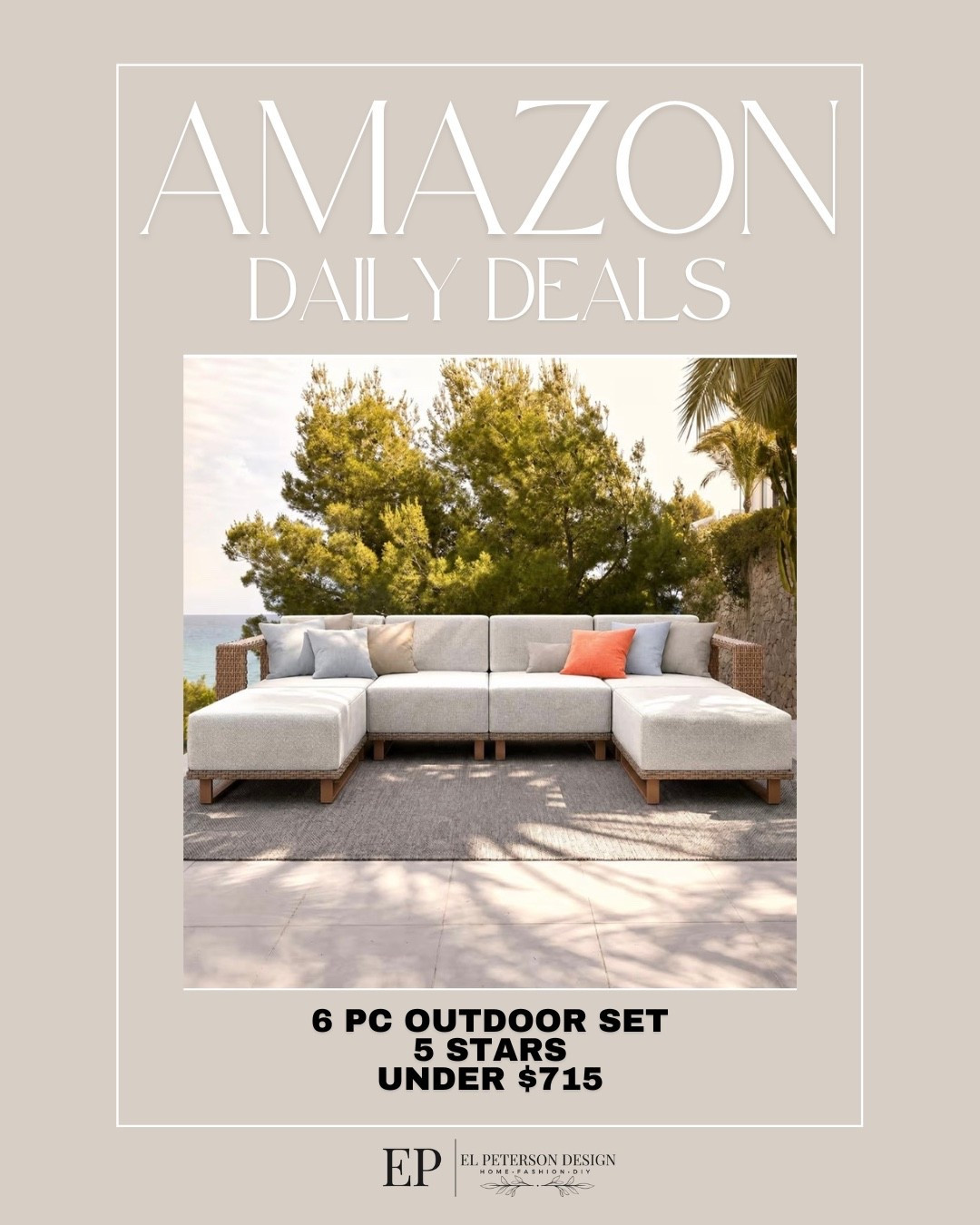 Amazon Daily Deals
6 plz outdoor set

#LTKHome