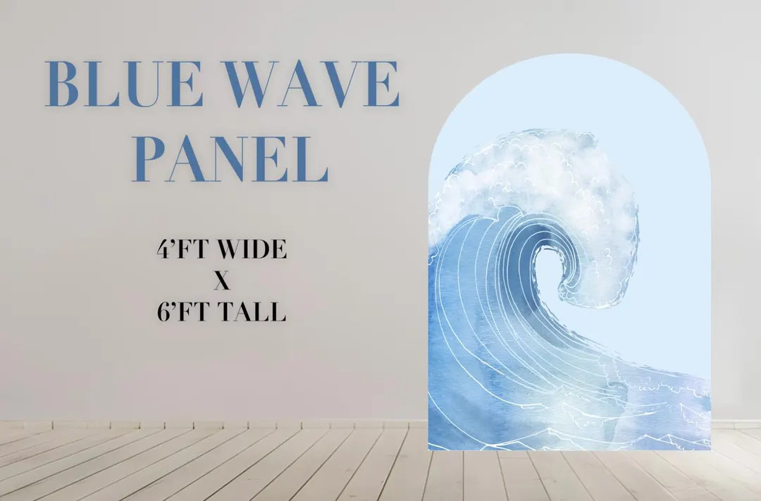 Party Prop Panels, Easy Party Decor, UV Printed, Party Backdrop, Coroplast Panel, Blue Wave Panel... | Etsy (US)