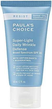 Paula's Choice RESIST Super-Light Daily Wrinkle Defense SPF 30 Matte Tinted Face Moisturizer with... | Amazon (US)