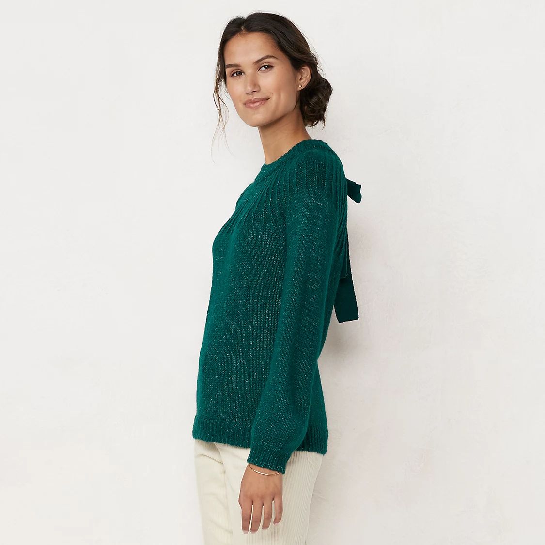 Women's LC Lauren Conrad Bow-Back Sweater | Kohl's
