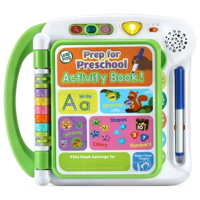 LeapFrog Prep for Preschool Activity Book with Reusable Pages, Learning Toy for Preschoolers | Walmart (US)