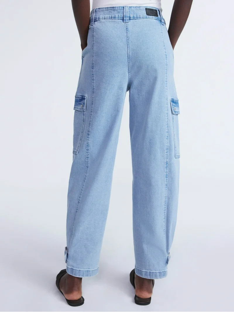 Scoop Women’s and Women’s Plus Utility Cargo Jeans, Sizes 0-26 - Walmart.com | Walmart (US)