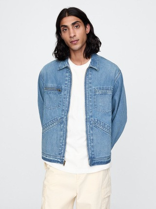 Denim Zip Shirt Jacket | Gap (US)