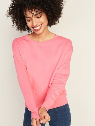 Loose Crew-Neck Sweatshirt for Women | Old Navy (US)
