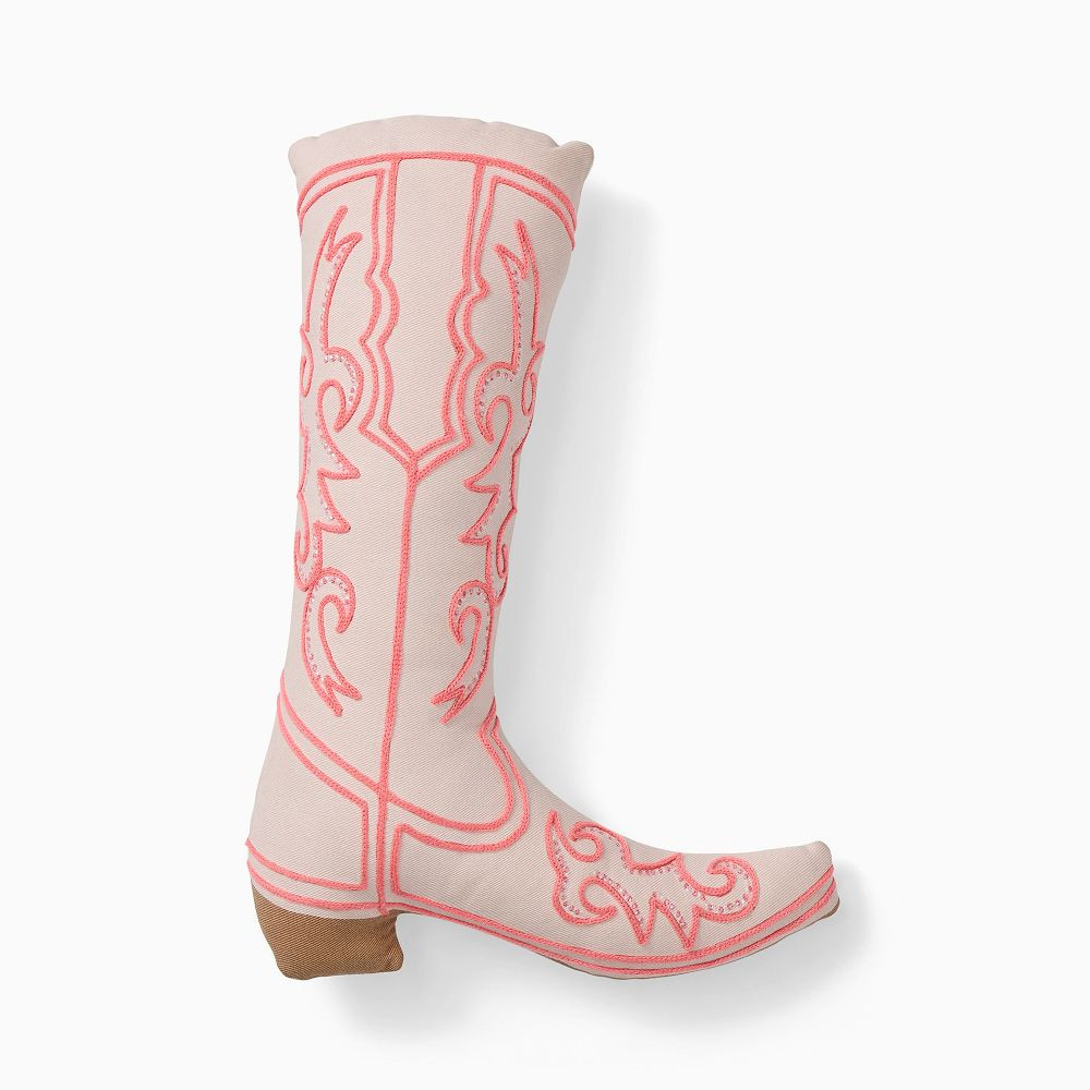 Cowgirl Boot-Shaped Pillow | West Elm (US)