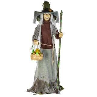 Home Accents Holiday 7 ft. Animated Lethal Lily Witch 23SV23794 - The Home Depot | The Home Depot