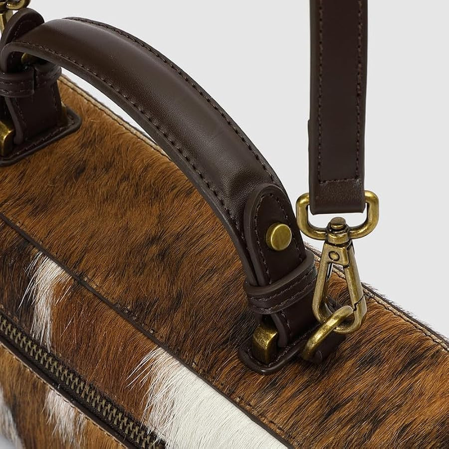 URBAN REVIVO UR Women Crossbody Bag Shoulder Purse Adjustable Detachable Strap Genuine Cowhide Le... | Amazon (US)