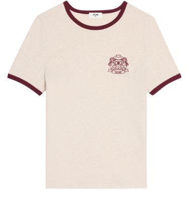 70's blason t-shirt in cotton jersey - CELINE | 24S US