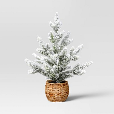 Christmas Small Heavy Flocked Tree Green - Threshold™ | Target