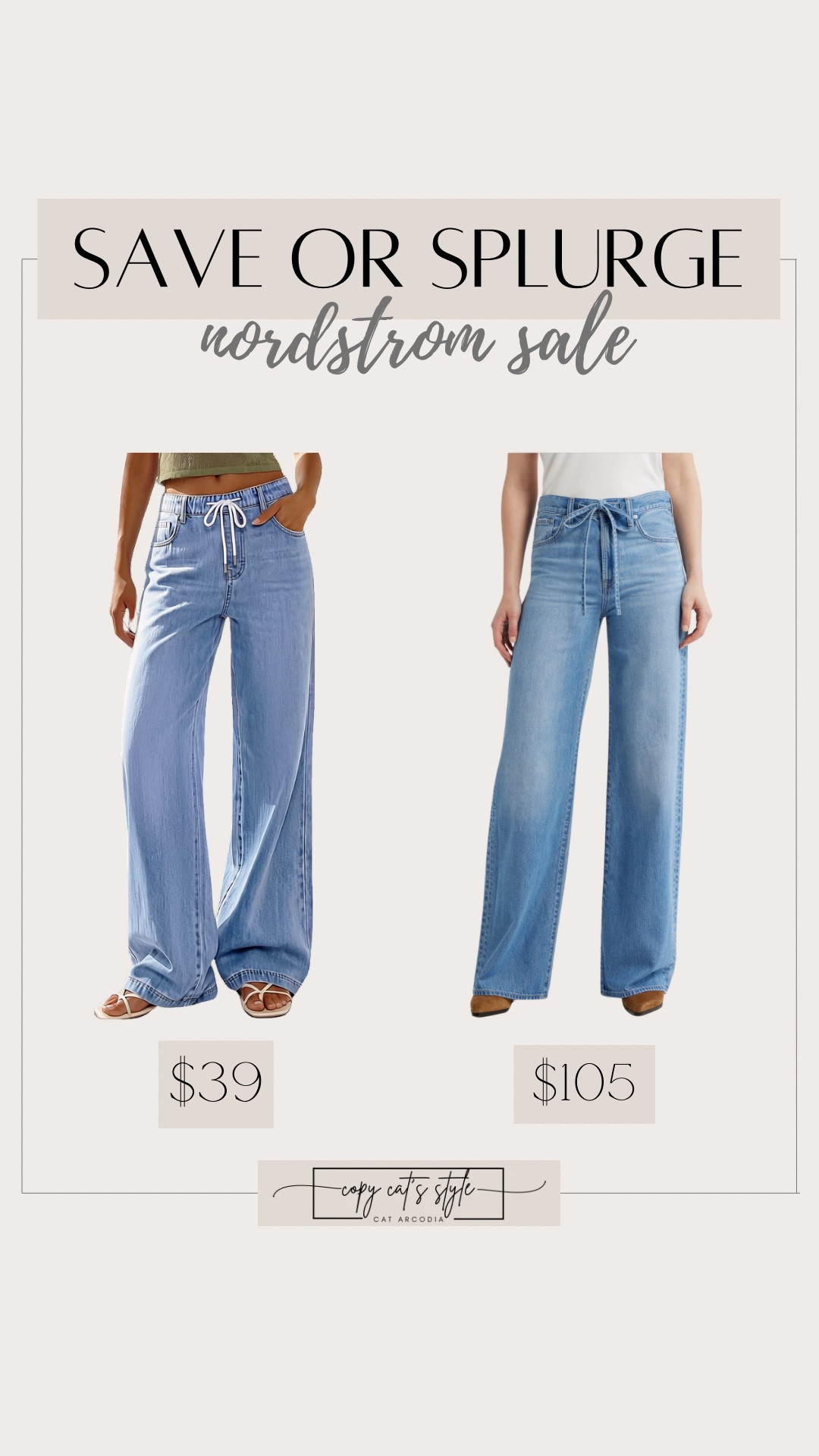 Nordstrom Sale. Look for less finds on fashion, jeans. Save vs splurge on jeans

#LTKOver40 #LTKSaleAlert