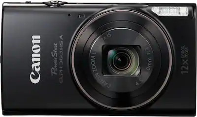 Canon - PowerShot ELPH 360 HS A Full HD Video 20.2-Megapixel Digital Camera - Black | Best Buy U.S.