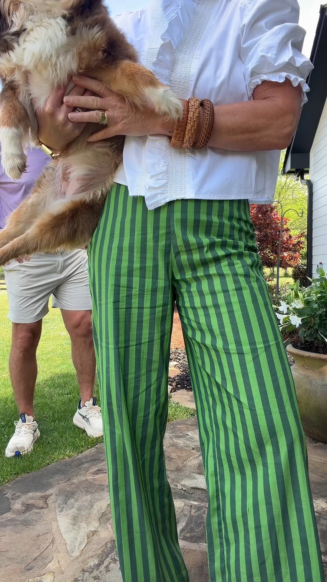 Wearing as size 4 in pants but I could have sized down. 

Stripe Pants | White Blouse | Men’s Golf Shorts

#LTKmomlife #LTKMens #LTKOver40