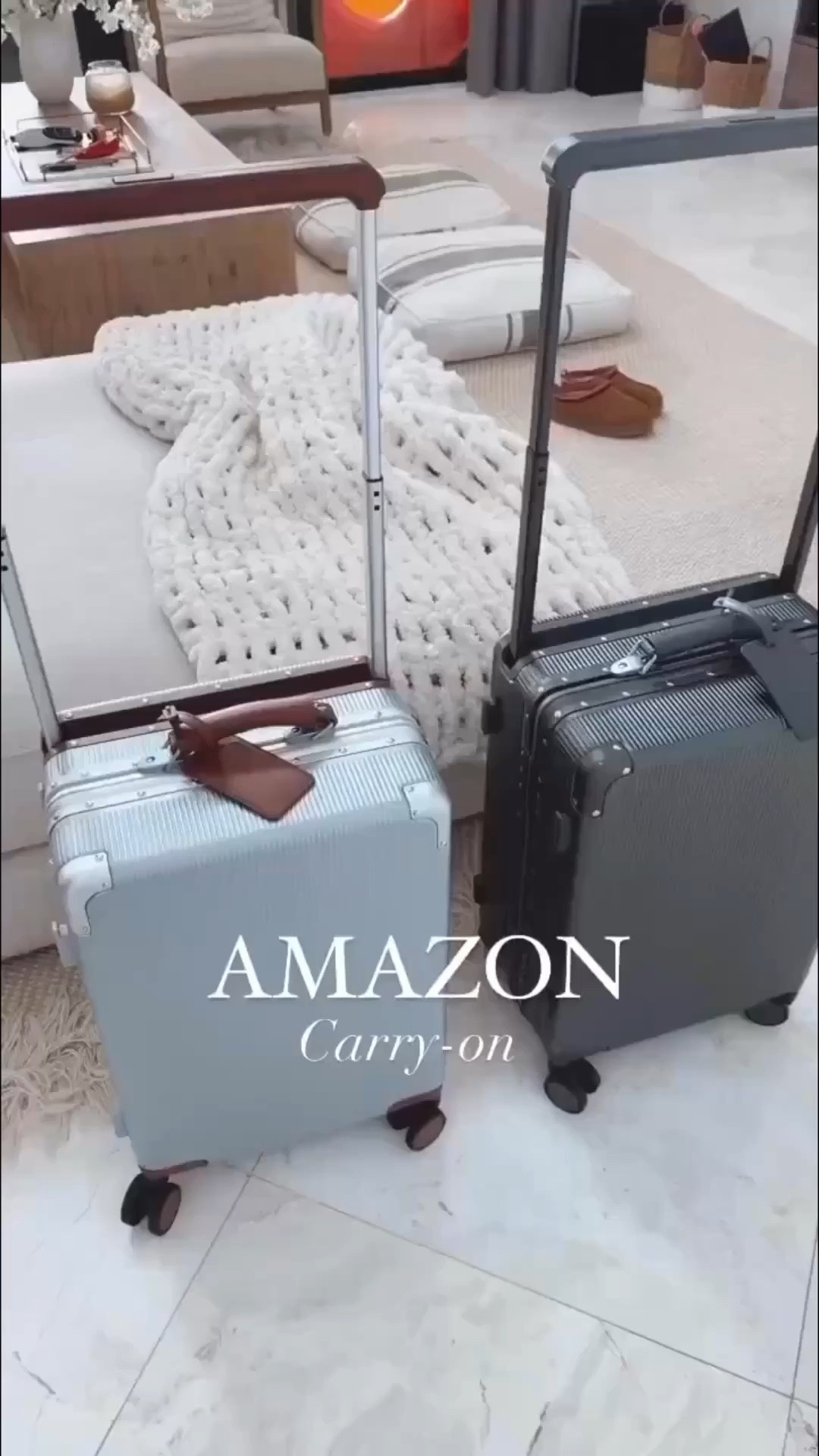 Amazon carry on that look sleek and beautiful 
They remind me of my rimowq travel bags 
Ours are size / 20 - carry on 
Travel essentials 
Travel must have 
Travel outfits

#LTKTravel #LTKOver40 #LTKSeasonal