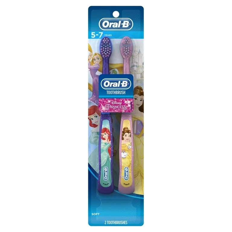 Oral-B Kid's Manual Toothbrush featuring Disney's Princess Characters, 2 count | Walmart (US)