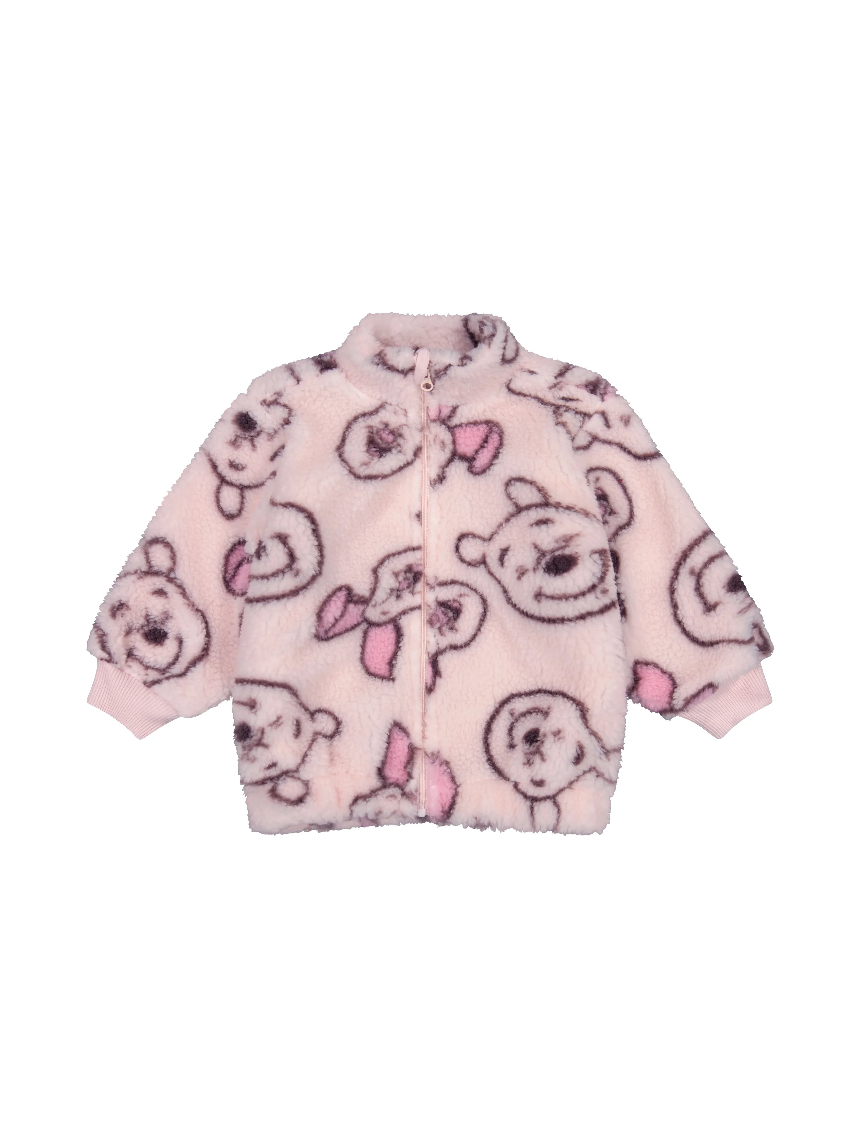 Disney Winnie The Pooh & Piglet Infant Girl High-Pile Fleece Jacket, Sizes 12-24 Months | Walmart (US)