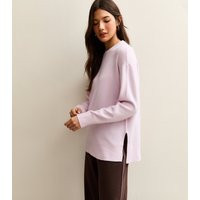 Women's Pink Knitted Side Split Jumper New Look | New Look (UK)