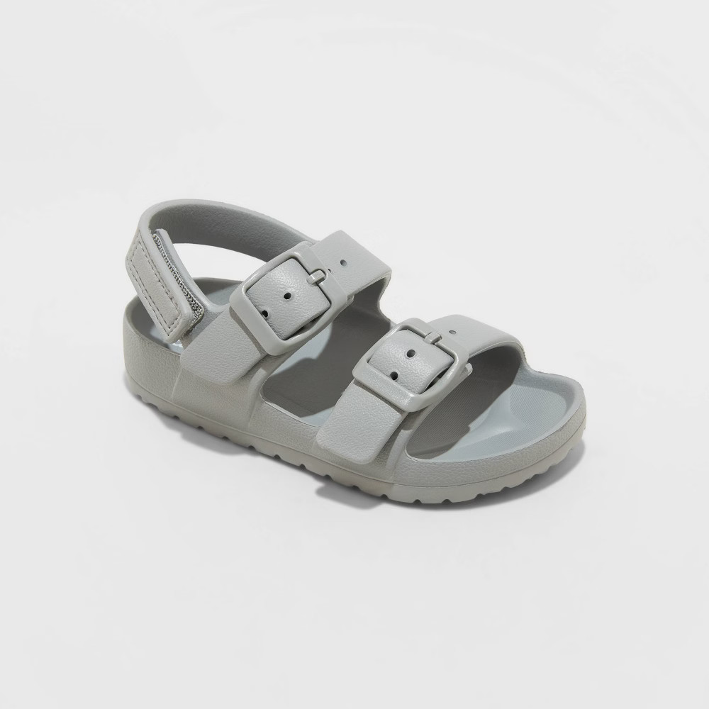 Toddler Ade Footbed Sandals - Cat & Jack Gray 5 | Target