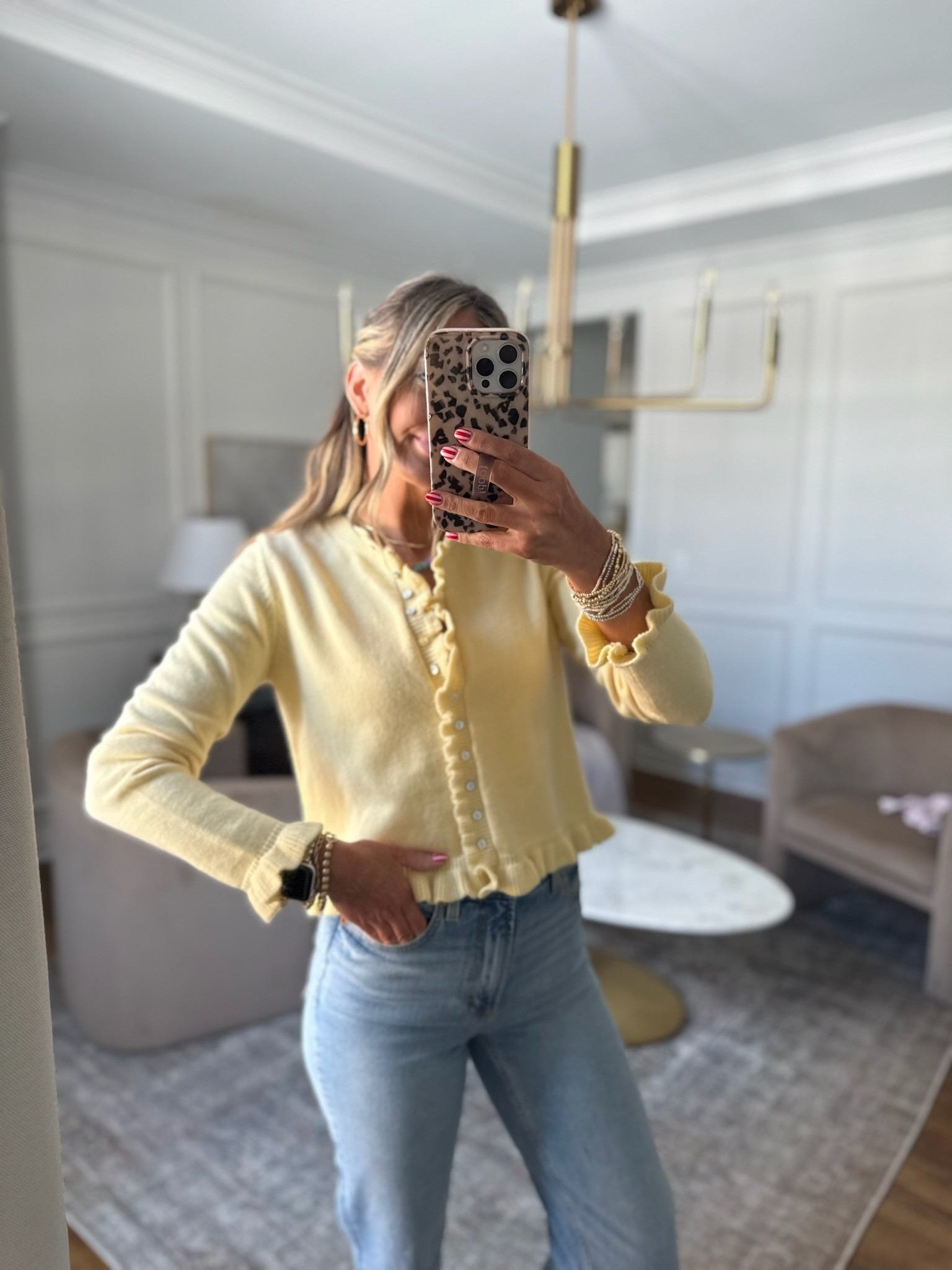 The cutest butter yellow cardigan for spring! 

#LTKootd #LTKmomlife