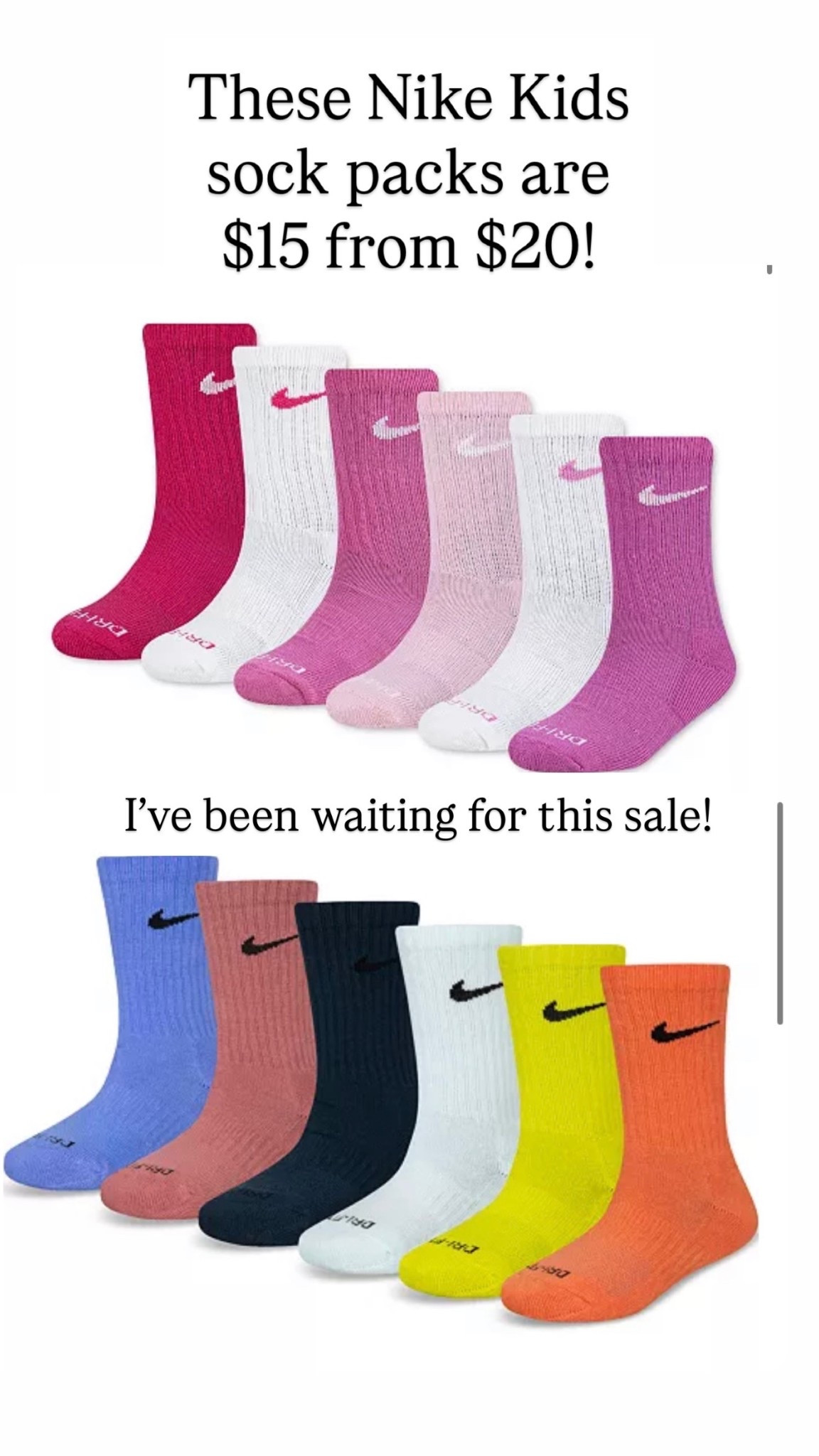 Nike socks for kids 

#LTKSaleAlert #LTKKids