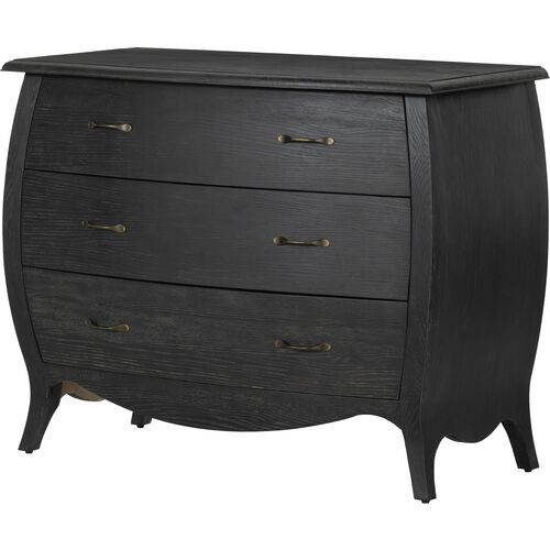 Isabella 3-Drawer Chest, Distressed Black | One Kings Lane