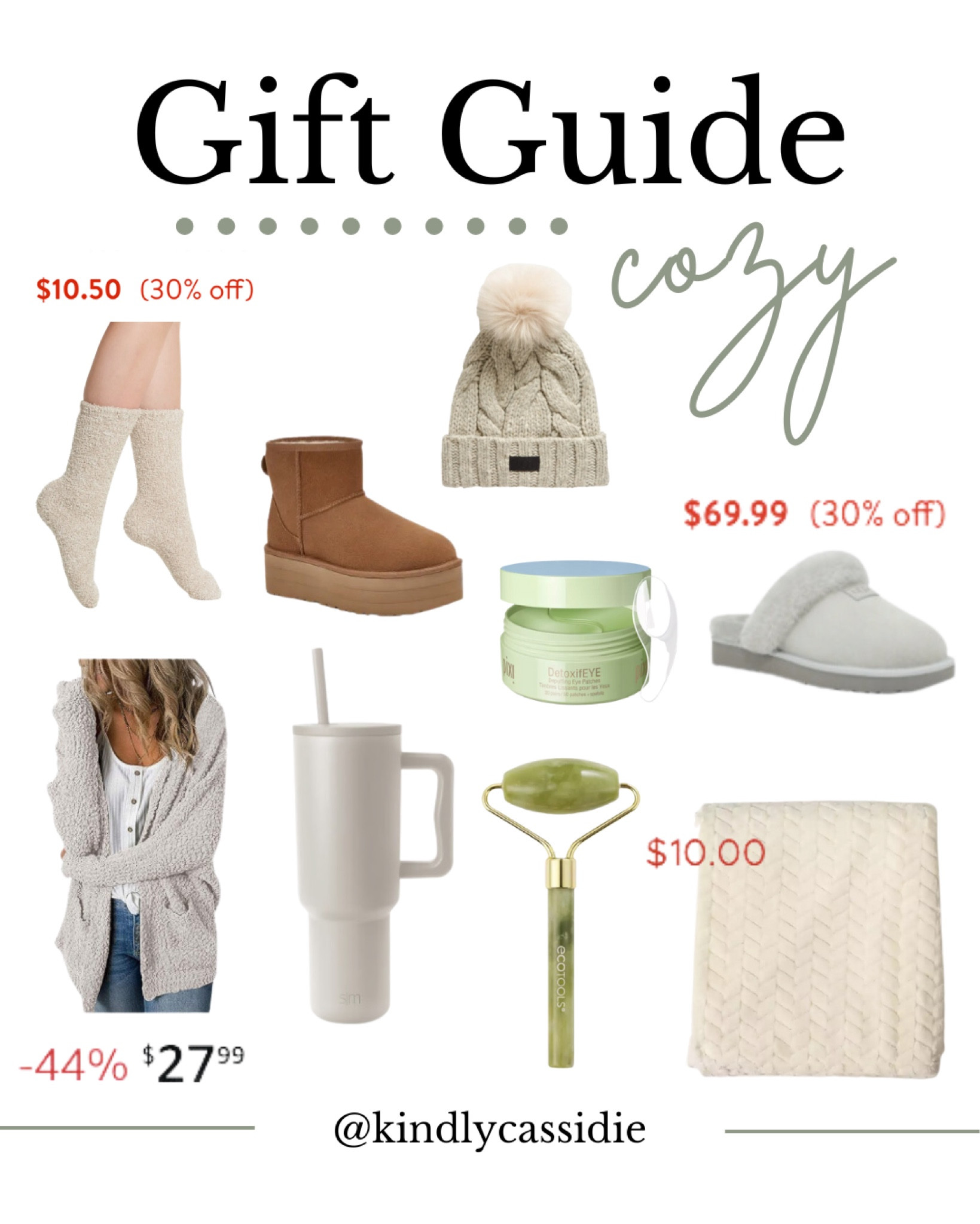 Cozy girl gift guide 😋🤎

All my favs right now!! Size up in the Ugg slippers and boots!