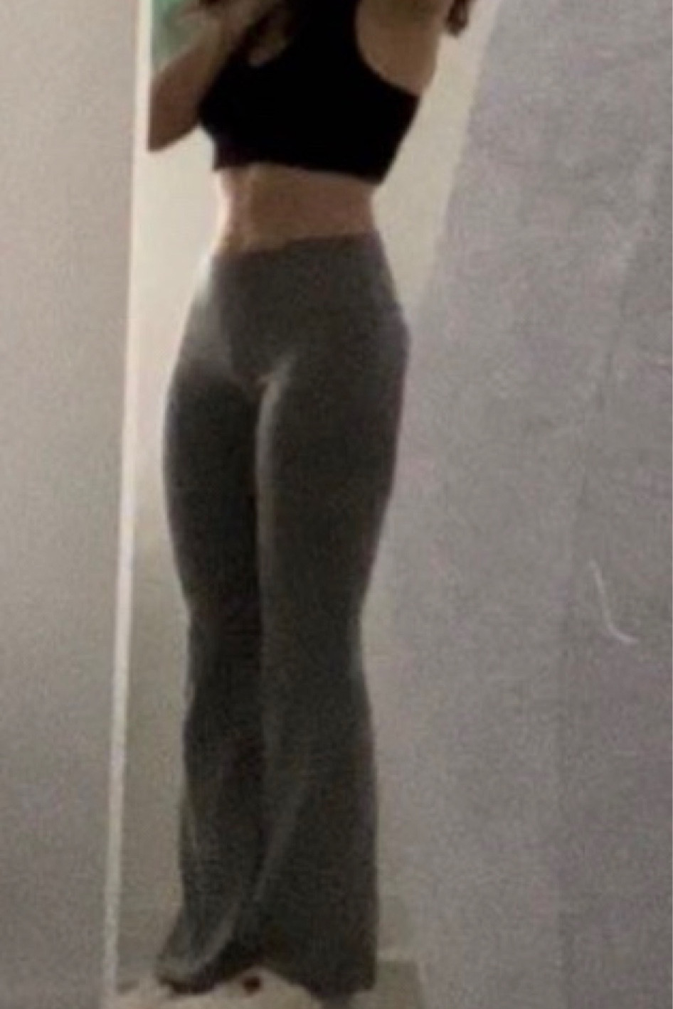 the best grey flare leggings 