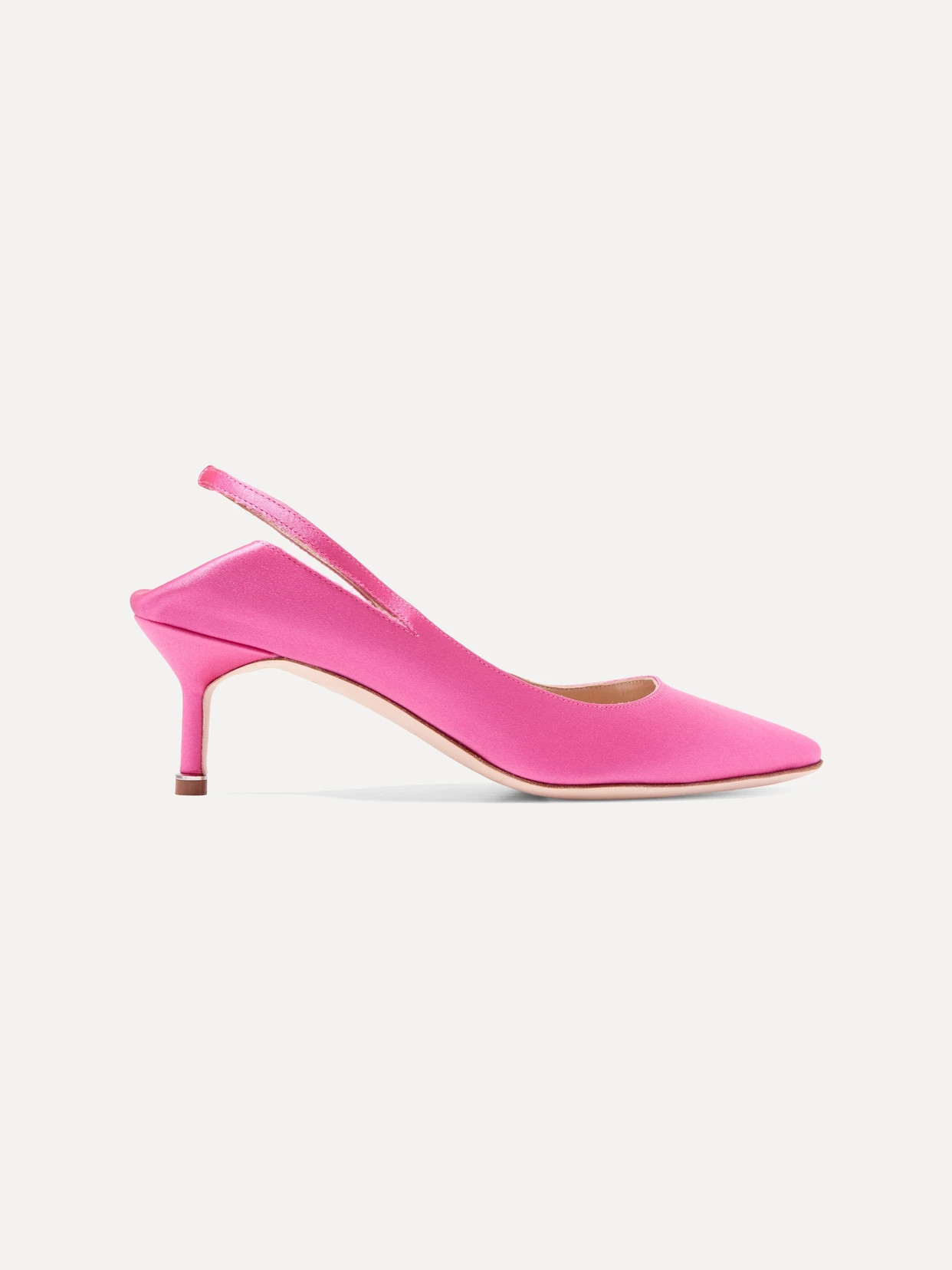 VETEMENTS - + Manolo Blahnik Satin Slingback Pumps - Bright pink | NET-A-PORTER (UK & EU)