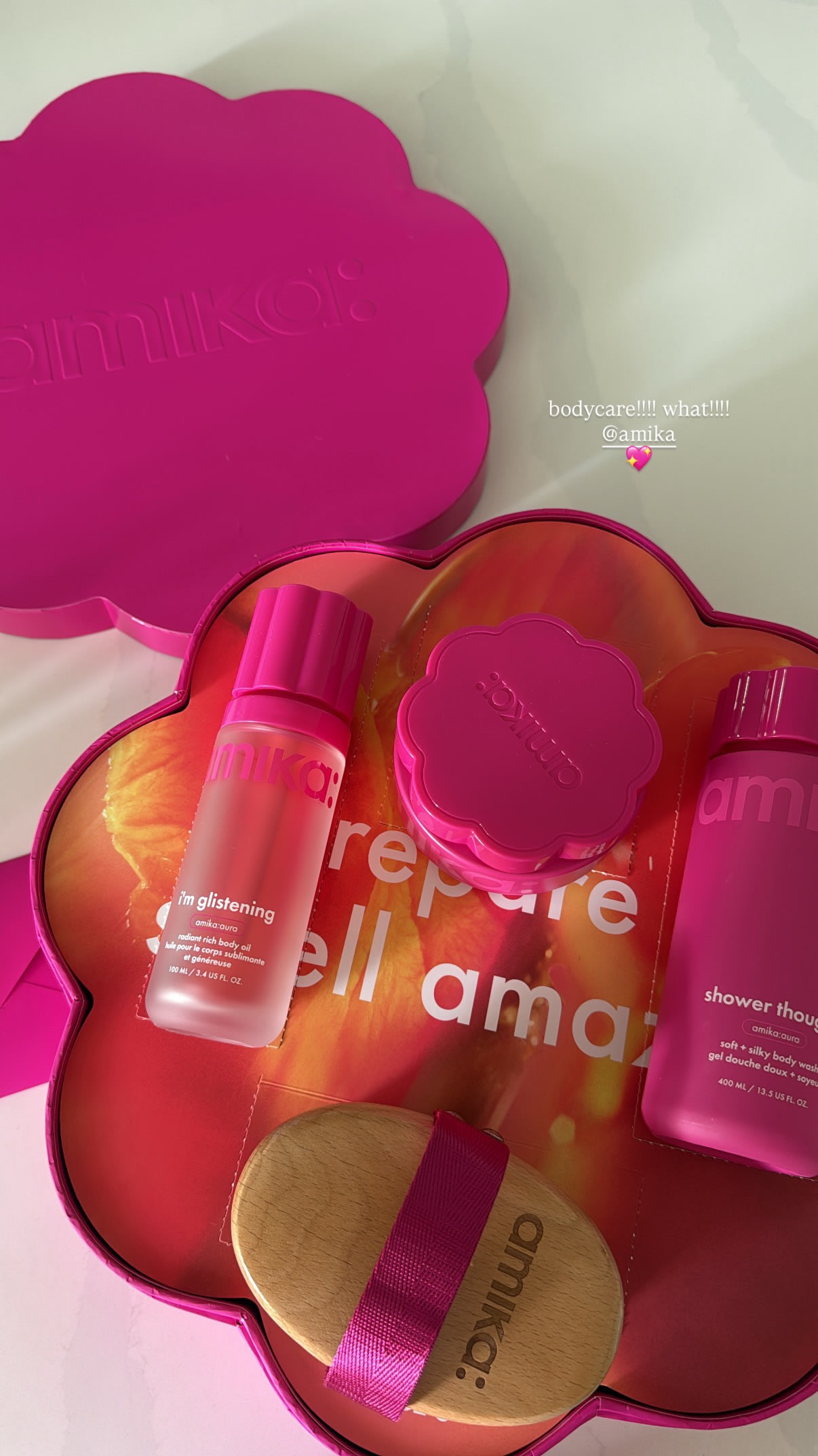 new amika body care, i absolutely love the haircare so i cannot wait to try all these products 🫧 🧖🏼‍♀️ 

 #LTKmorningroutine #LTKselfcare #LTKBeauty