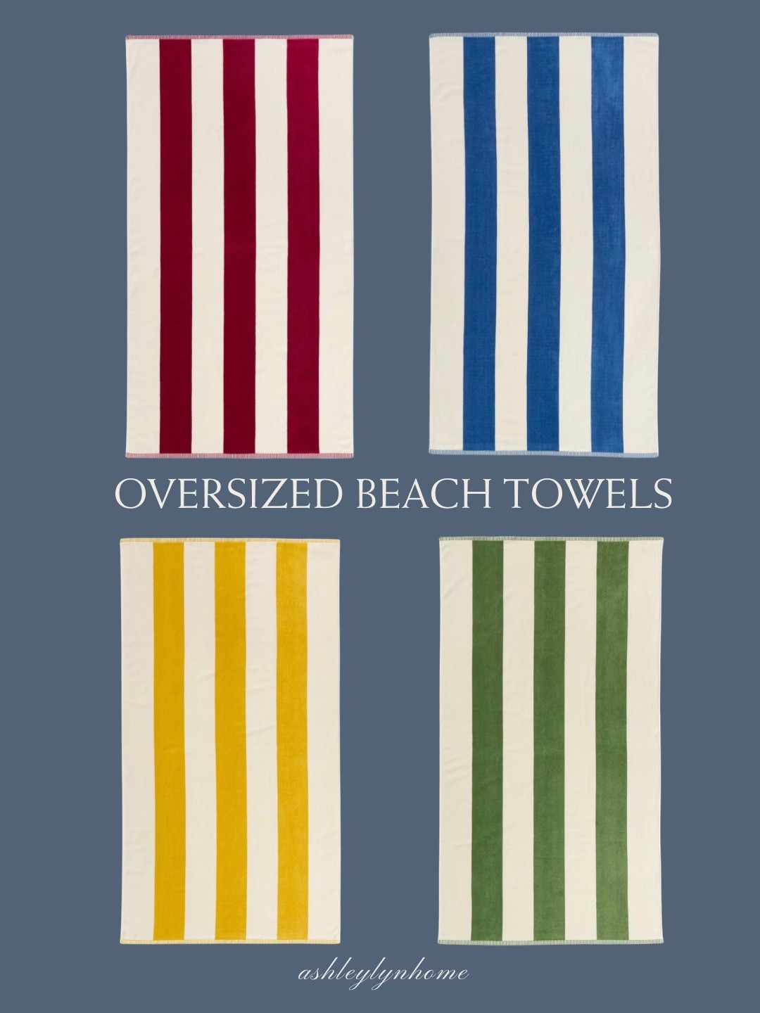 The cutest oversized beach towels. Such a good deal!

#LTKHome #LTKSeasonal