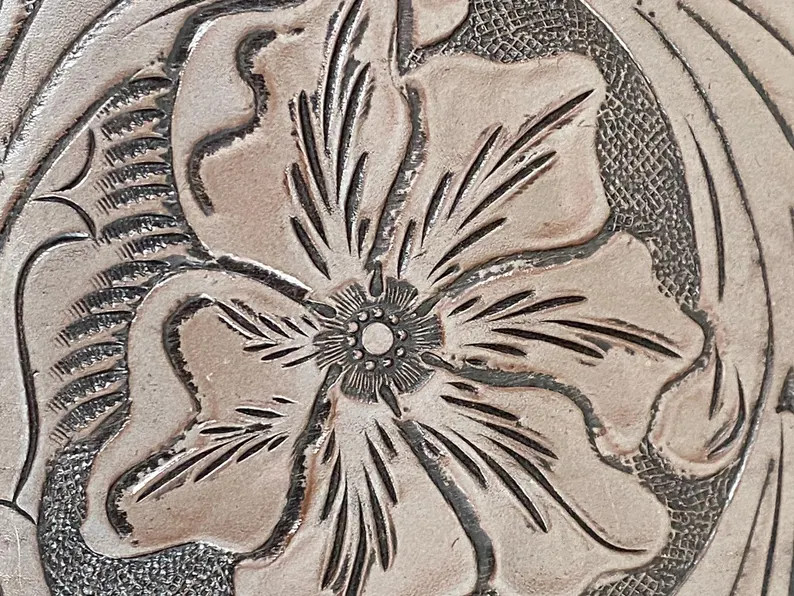 David Luna Hand Tooled Leather Western Envelope Clutch Origenes Collection | Etsy (US)