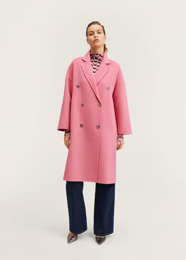 Oversize wool coat -  Women | Mango USA | MANGO (US)