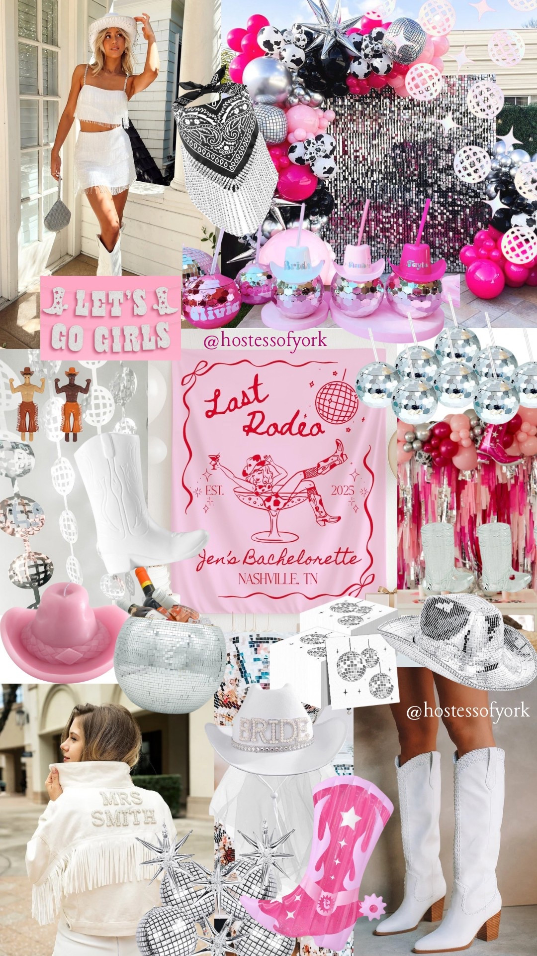 Last Rodeo classic bachelorette theme! Perfect for Nashville or Austin or anywhere else your country loving bride wants to be! 
#decor #bacheloretteideas #bachelorette #country #cowboy #cowgirl #lastrodeo #boots #nashbash #nashville #disco #discocowgirl

#LTKWedding #LTKParties #LTKSeasonal