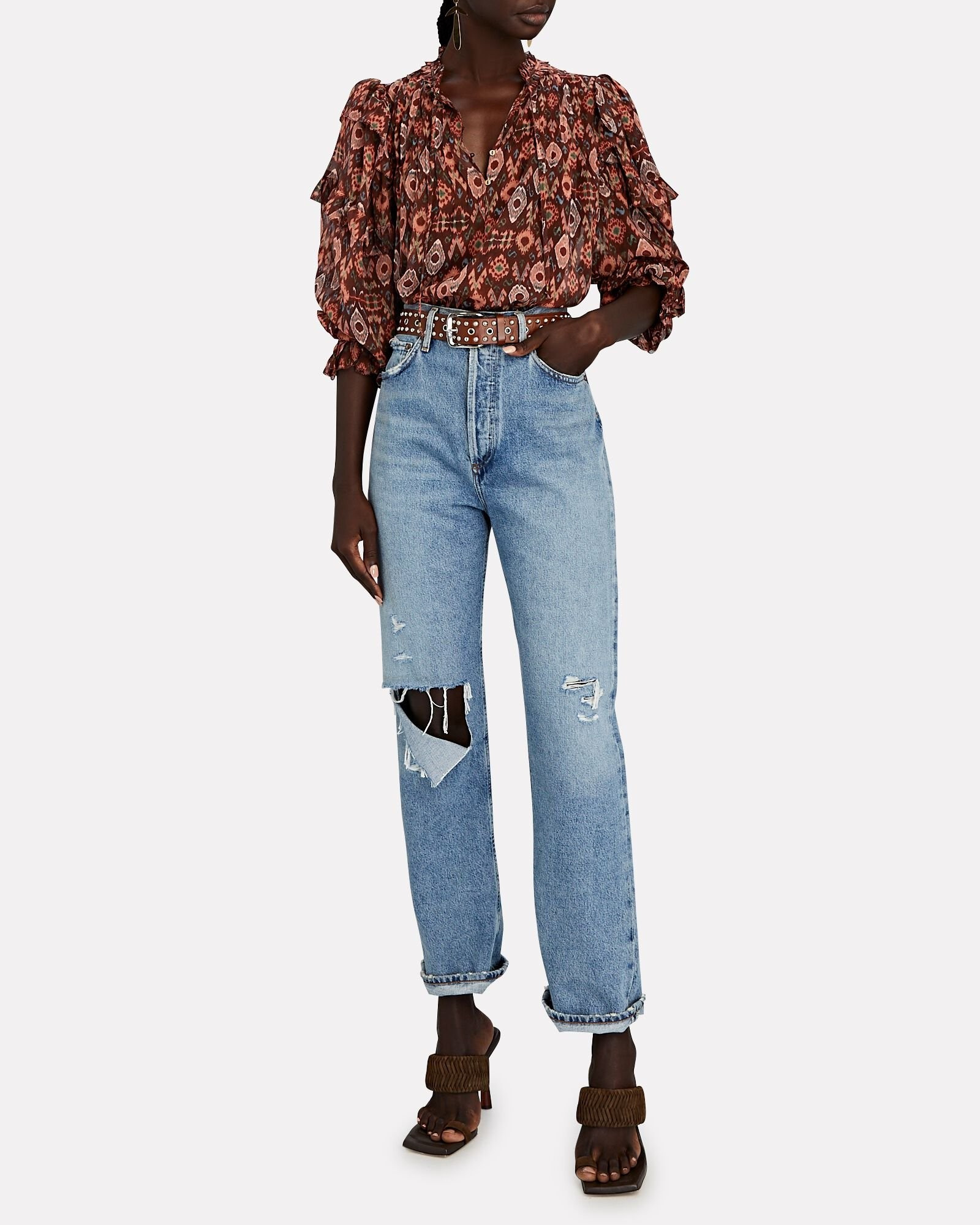 Miray Ikat Silk Blouse | INTERMIX