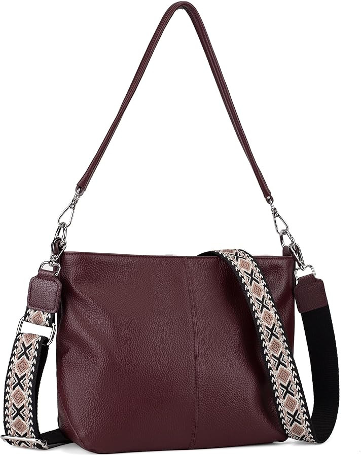 befen Genuine Leather Hobo Bag for Women, Woman Crossbody Purses Handbags Shoulder Bags with Adju... | Amazon (US)