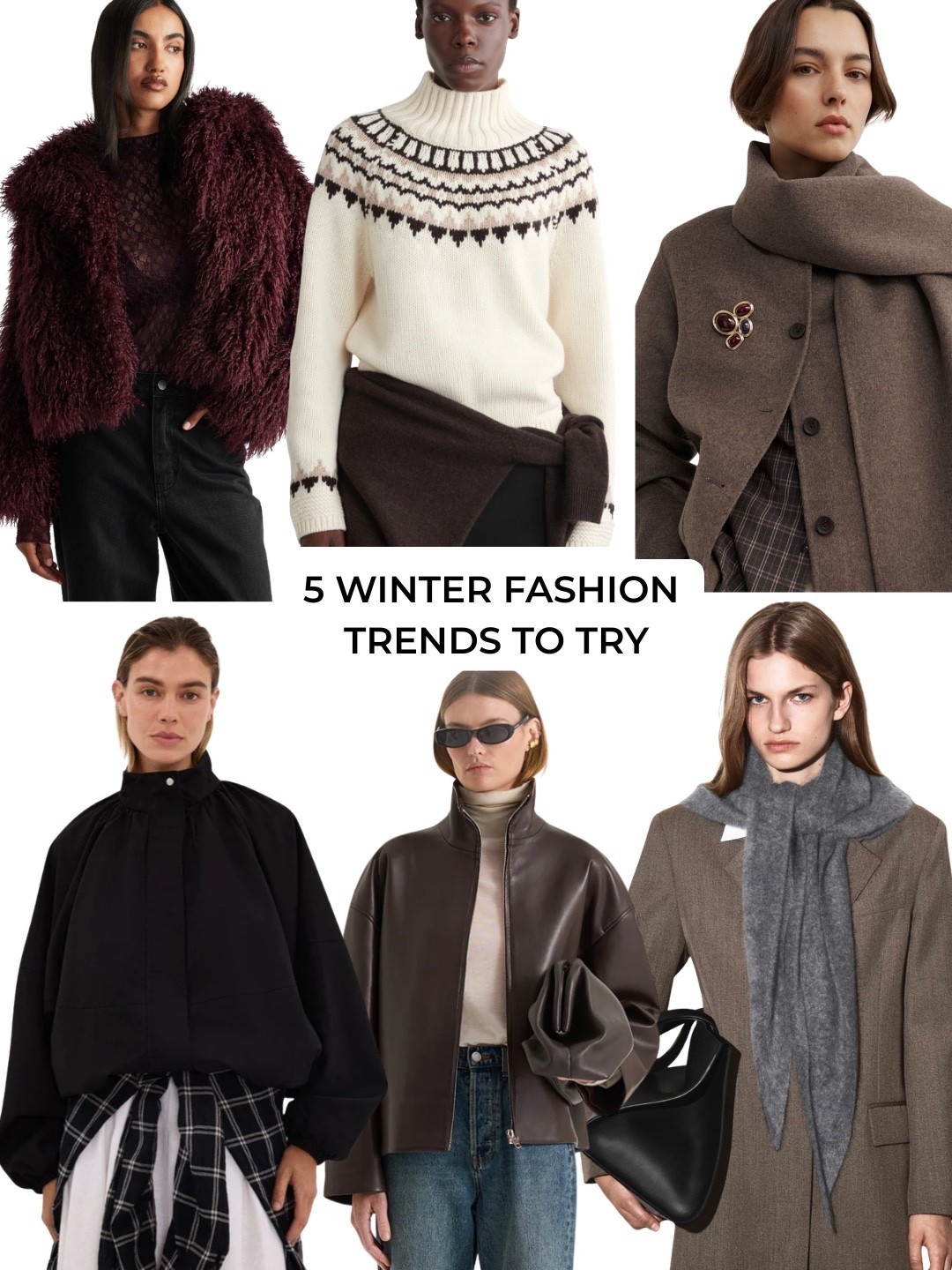 5 winter fashion trends to try:
Brooches
Fair Isle Knits
Faux Fur
Funnel Neck Jackets
Triangle Scarves

Read more in my latest Substack newsletter.

#LTKaustralia #LTKover50style #LTKwinter