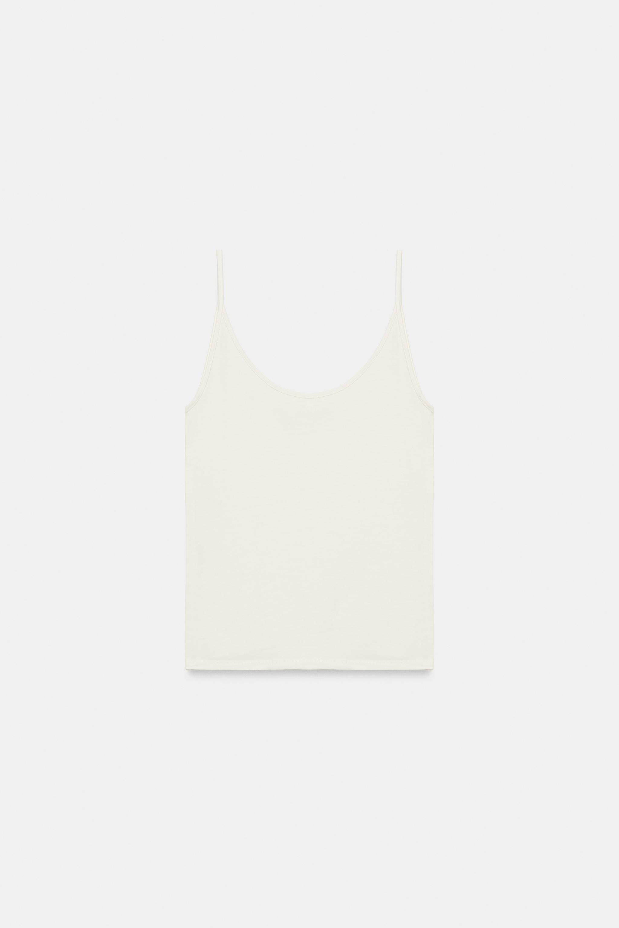 CAMI TOP WITH THIN STRAPS | Zara UK