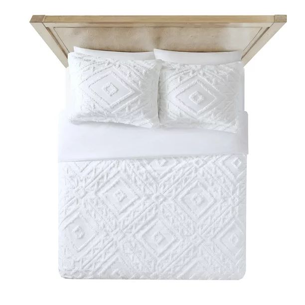 Better Homes and Gardens Chenille 3 Piece Duvet Cover Set, Full/Queen, White - Walmart.com | Walmart (US)