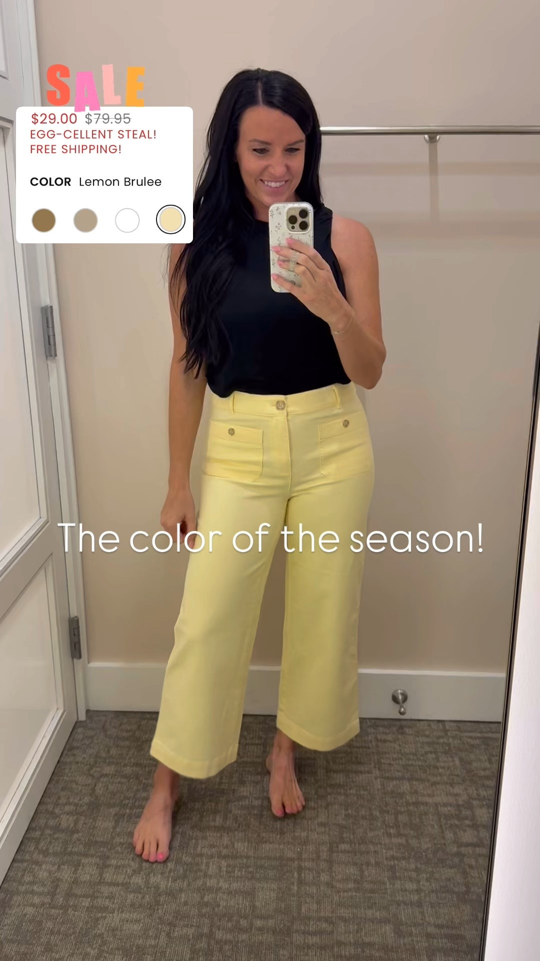 The color of the season in these are nice wide leg cropped pants from Loft are on sale for $29 today!

These fit true to size -I’m in my normal size 4/27.


Perfect for office work wear and for teacher outfits!

#LTKSaleAlert #LTKFindsUnder50 #LTKWorkwear