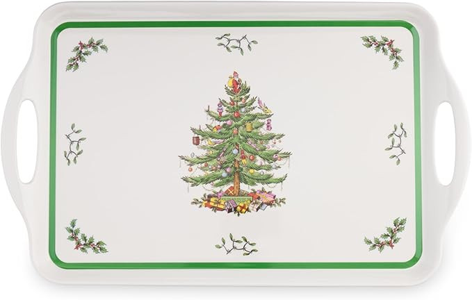 Spode Christmas Tree Collection - (18.9" x 11.6") Melamine Tray Holiday Entertaining Decorative S... | Amazon (US)