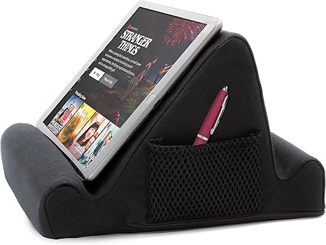 Brookstone - Memory Foam Lap Desk Tablet Holder, Holds Phones, iPads, E-Book Readers, 2 Viewing A... | Amazon (US)