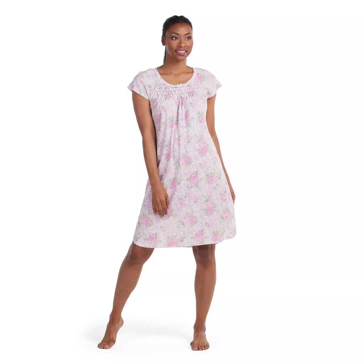 Petite Miss Elaine Essentials Cottonessa Short Nightgown | Kohl's