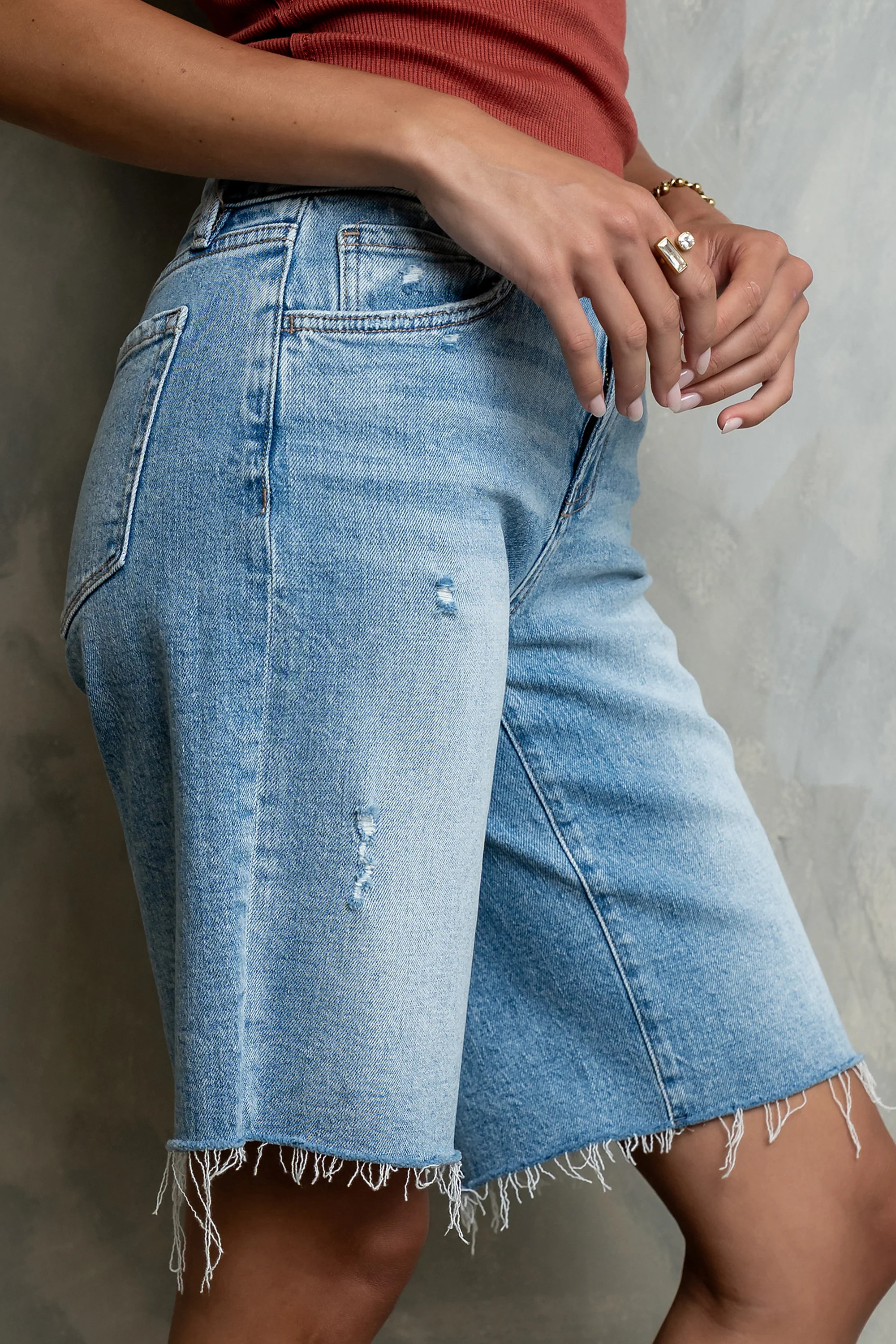 Azure Bermuda Denim Shorts | Böhme US