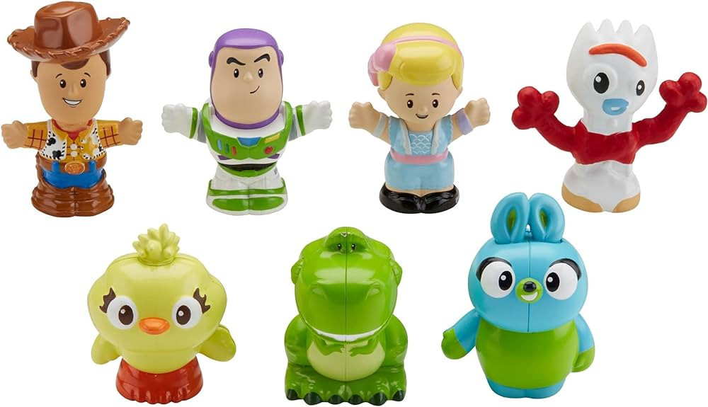 Fisher-Price Disney Toy Story Toddler Toys Little People 7 Friends Pack Figure Set with Woody & B... | Amazon (US)